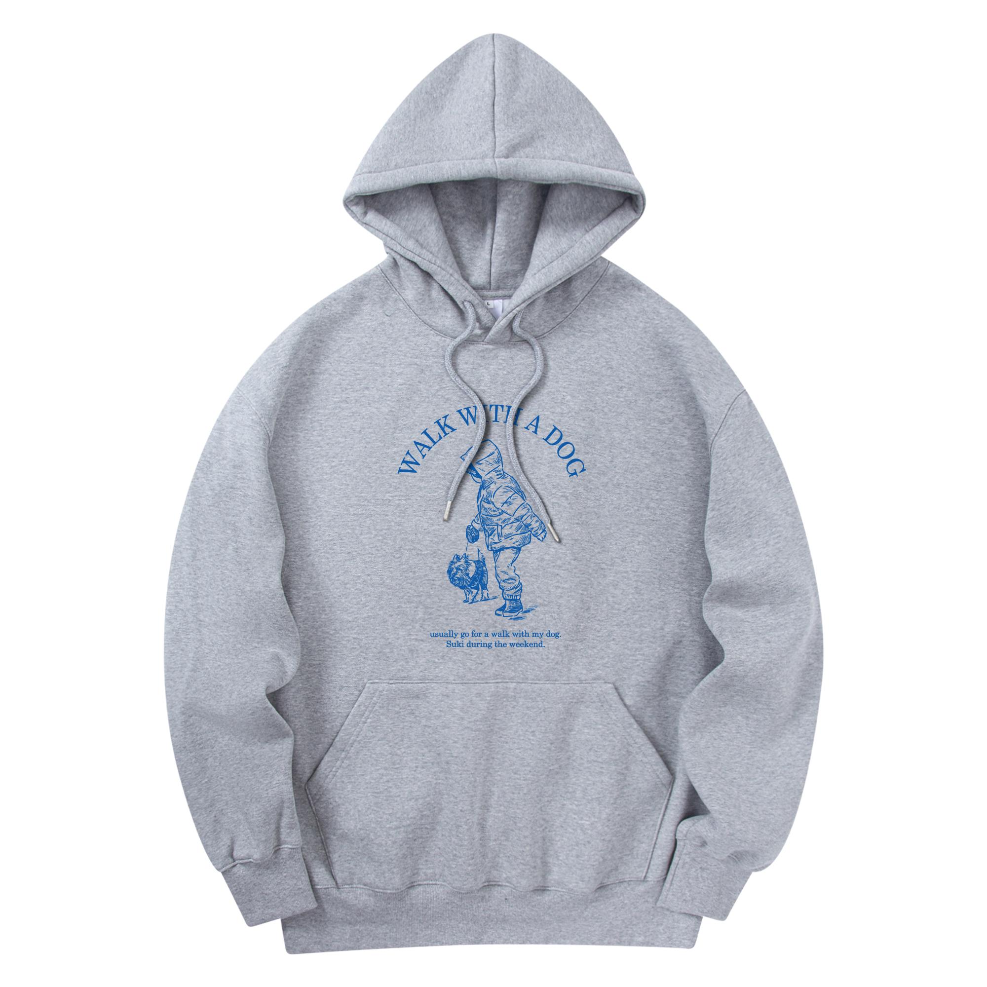 Radineo Dog Walking Hoodie Grey Gray (Gray)/Xl