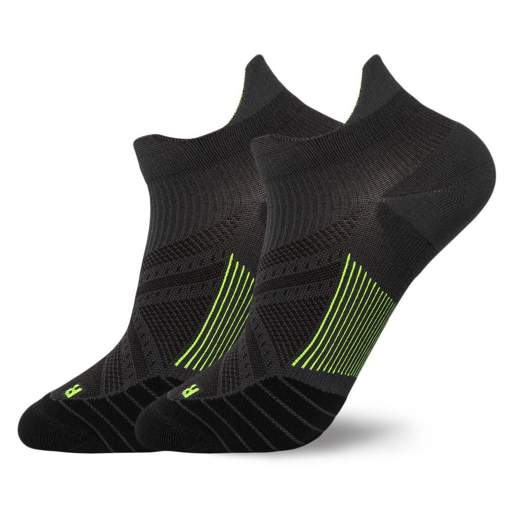 

Unisex Low-Cut Non-Slip Running and Badminton Socks with Terry Cushioning L/XL (41-44) чёрный