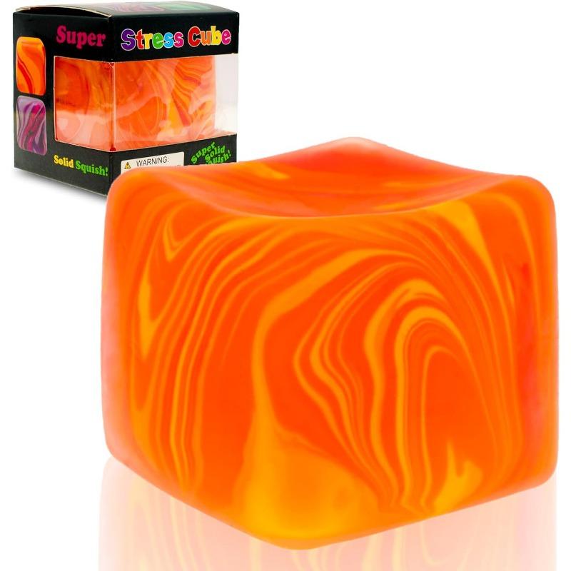 

Marble Pattern Stress Cube Squeeze Toy 1PCS помаранчевий