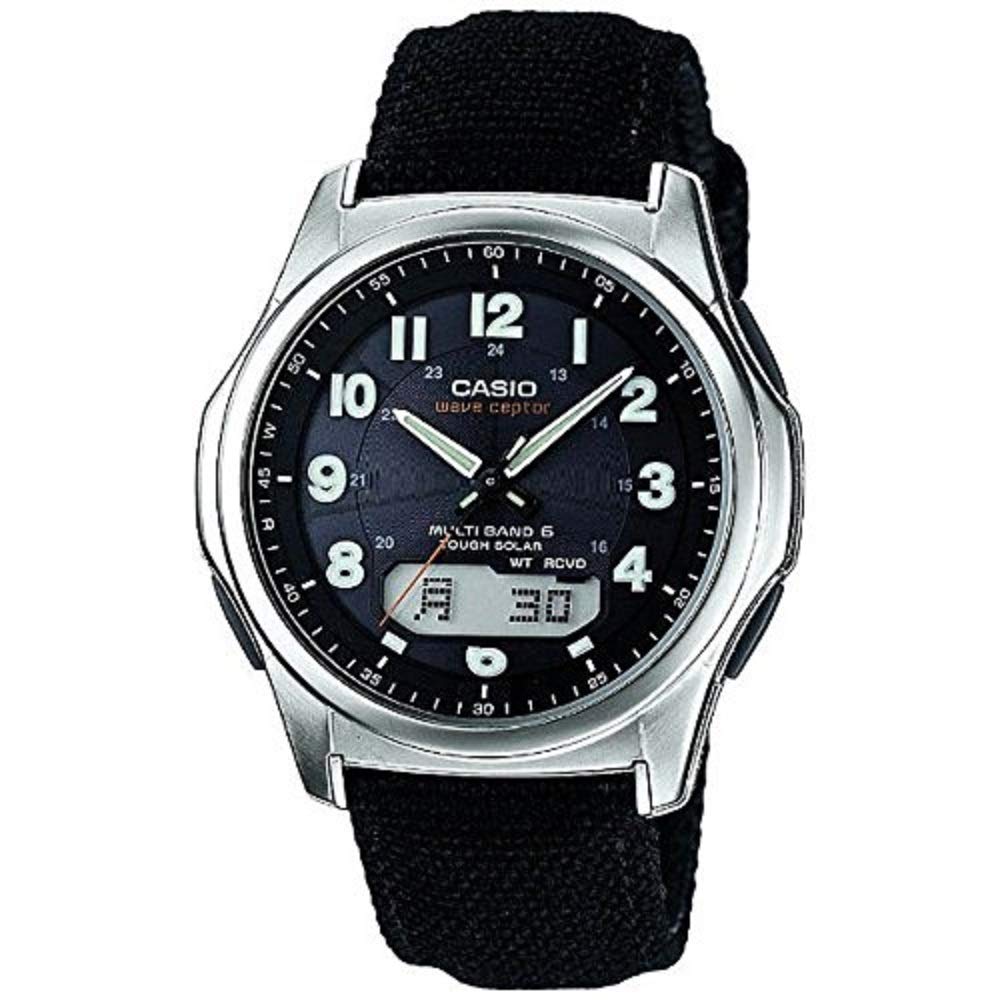

Мужские радиоуправляемые часы Casio Wave Ceptor Solar Black WVA-M630B-1AJF, чёрный