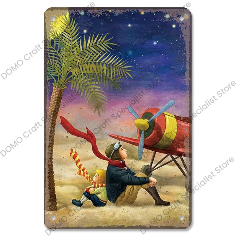 Vintage Airplane Plaques Metal Plate Top Gun Air Force Jet Aces Fighter Retro Metal Tin Signs Club Man Cave Home Wall Decor