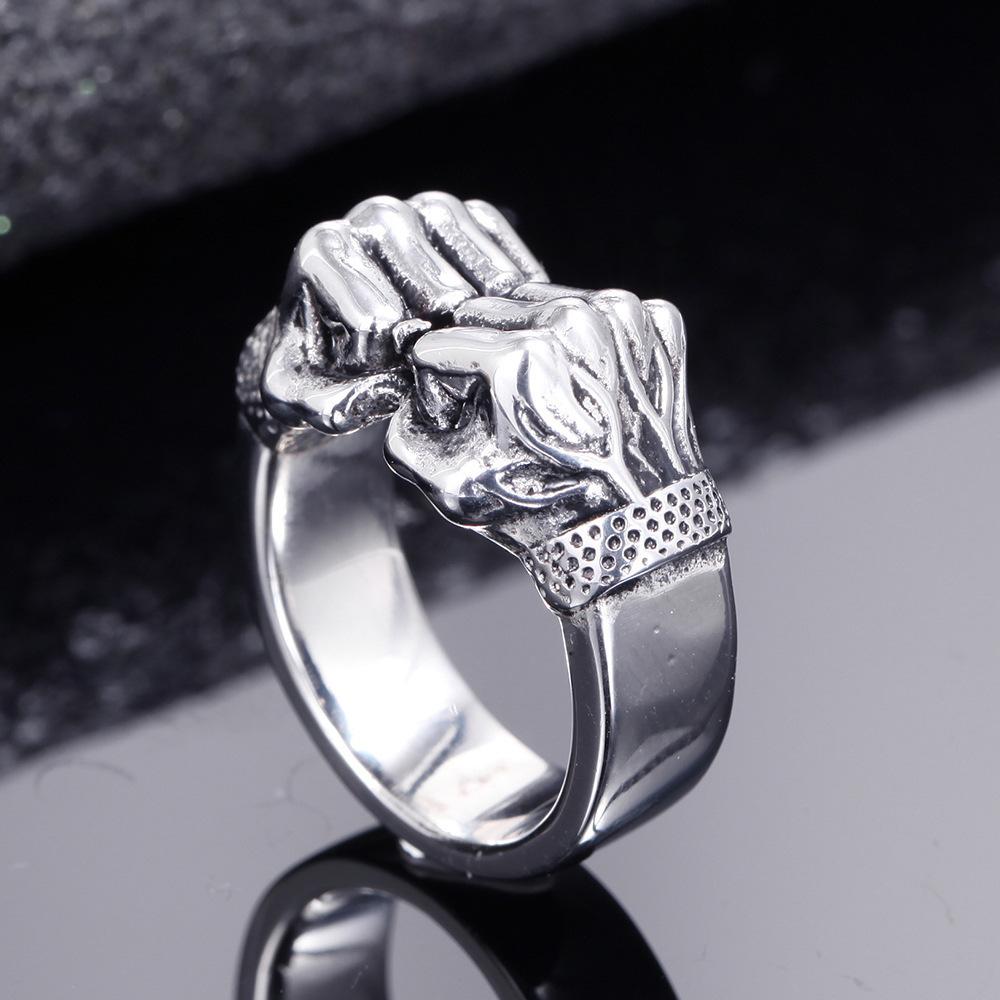 Nytt Mode Trendigt Herr Personligt Enkelt Knytnävsring