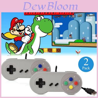 Premium Quality Usb Controller For Snes Super Nintendo Games Retro Gamepad Set