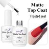 Monja Nail Art Transparent Reinforcing Gel with No-Wipe Tempered Top Coat for Salon Crystal-Plated Nails