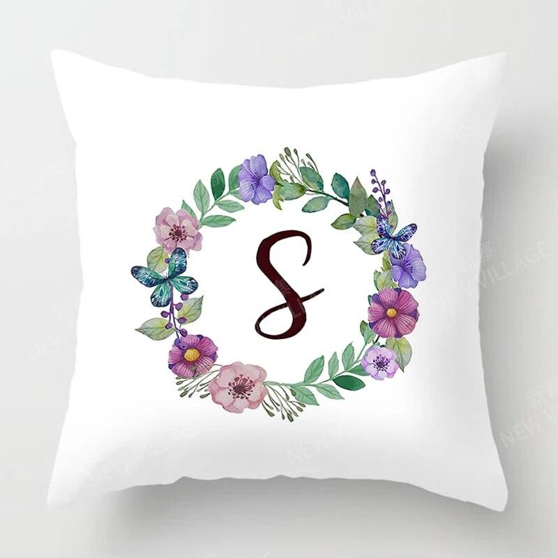 Personalized letter printed pattern pillowcase for home bedroom living room sofa decoration throw pillow pillowcase
