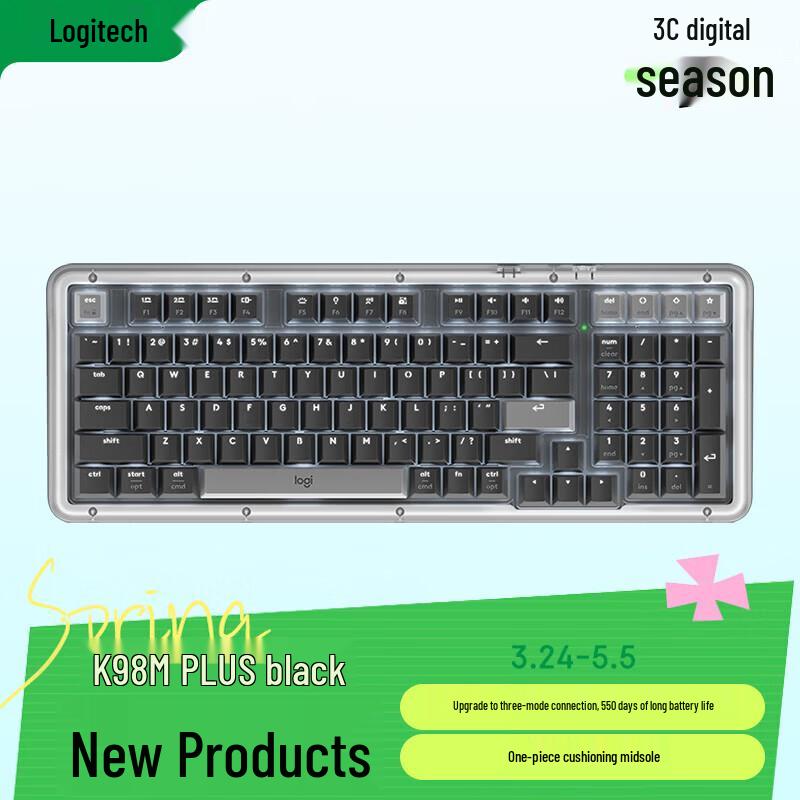 

Logitech ALTO KEYS K98M Plus Custom Wireless Mechanical Keyboard