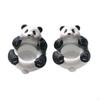 62KD Panda Tealights Stand with Fine Craftsmanships for Room Accent