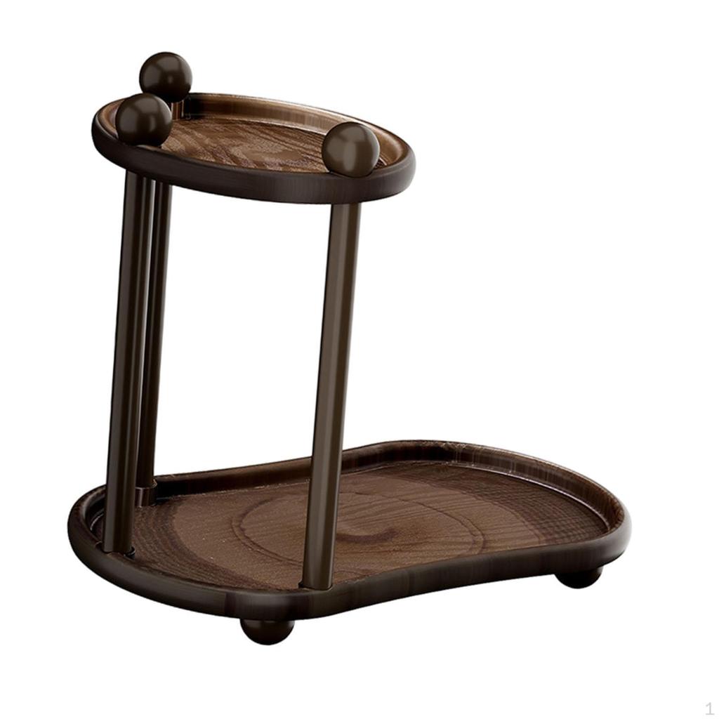 2 Tiers Countertop Organizer Cosmetics Storage Display Rack,Vanity Tray,Makeup for Dresser