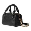 Gucci GG Emblem Adjustable Chain Zipper Closure Pebbled Leather Mini Shoulder Crossbody Bag Women Bags Black 815256-AAEEM-1000