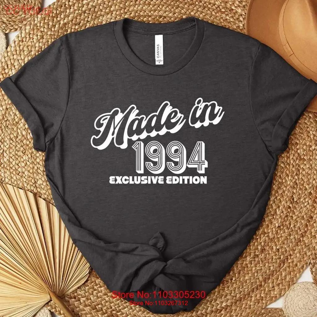 Made In 1994 Exclusive Edition Retro T Shirt Vintage Birthday With Birth Year Anniversary Nineties For Spouse Vintage