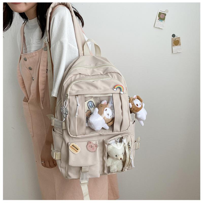 Cartoon Bear Backpack Cute Student Backpack Computer Bag