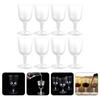 8 Pcs Whiskey Glasses Plastic Beer Mug Disposable Glitter Cups Clear Transparent Tumbler