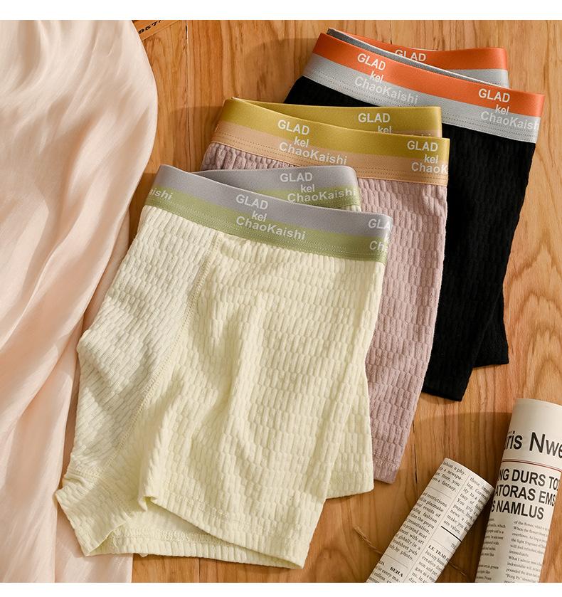 6Pcs Men's Boxer Briefs Teenager Underwear Breathable U Convex Underpants Comfortable Thin Underpants L XL XXL 3XL 4XL