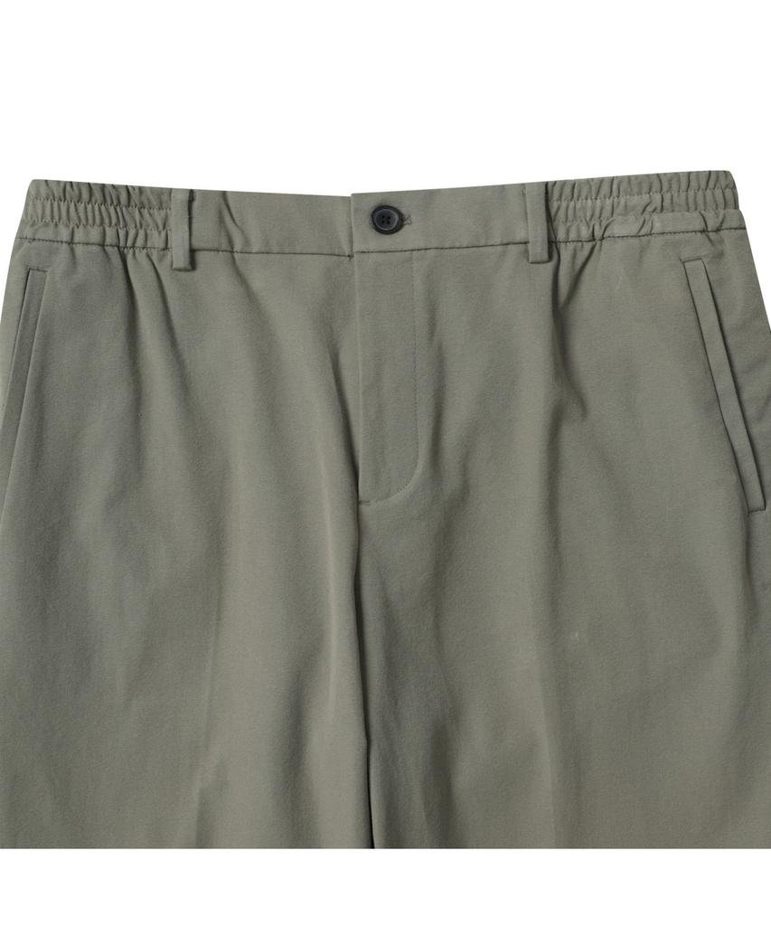 Keoseuuteommellou Khaki Tapered Fit Cotton Pants_Cwpas25111Khx