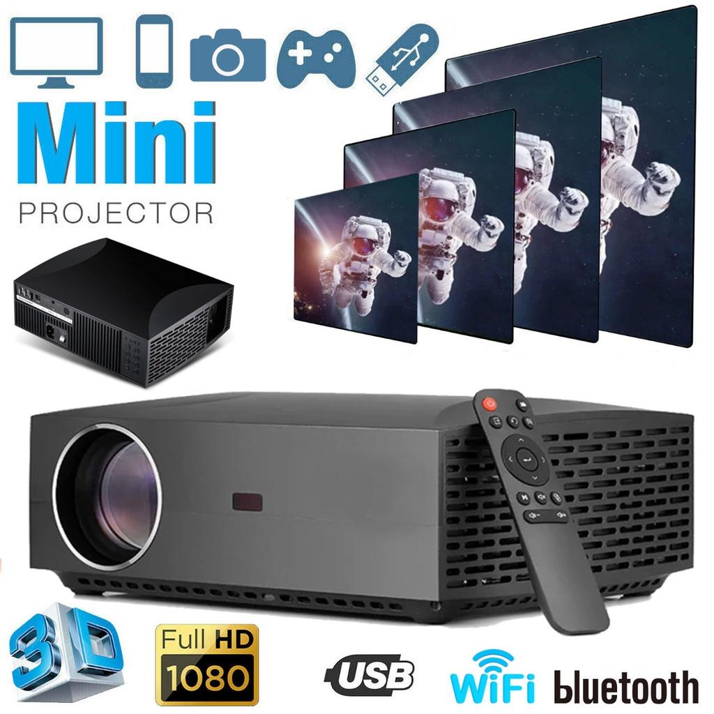 HD 1080p 4K LED Projector Android Version 6.01 Full 4200 Lumens 2G 16G Home Entertainment Commercial Projector Home Theater Sale New