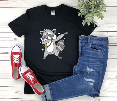 Racoon and Kids Tshirt, Raccoon and Kids Tshirt, Dabbing Raccoon, Funny Raccoon and Kids Tshirt, Gifts For Animal Lover, Racoon Lover, Raccoon Gifts