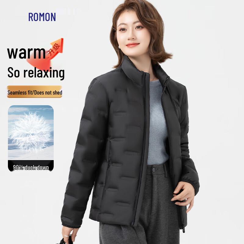Romon Women's 90% Duck Down Lightweight Short Puffer Jacket