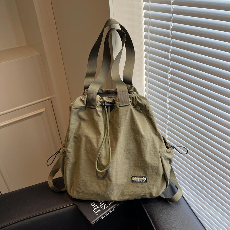 Fashion Nylon Solid Color Portable Large Capacity Design Backpacks Sweet Simple Casual Versatile Matching School Bags for Women