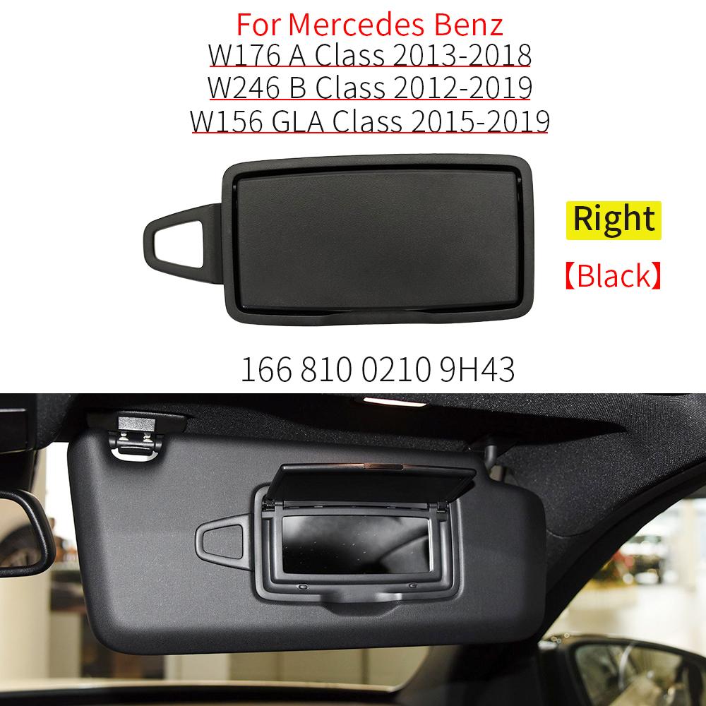 For Benz W246 W176 W156 W117 Car Interior Front Sun Shade Visor Makeup Cosmetic Mirror Cover For Mercedes A B CLA GLA Class