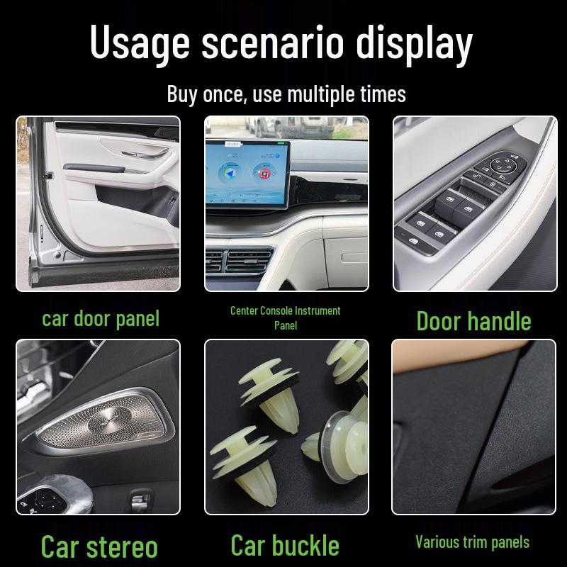 Nerezová sada páčidel a nástrojů pro demontáž čalounění interiéru automobilu