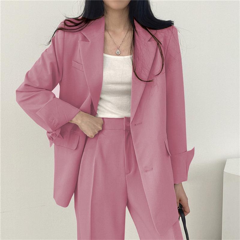 Women's Black Blazer & Suit Pants - Spring/Autumn 2025 Korean Street Style Casual Niche Design