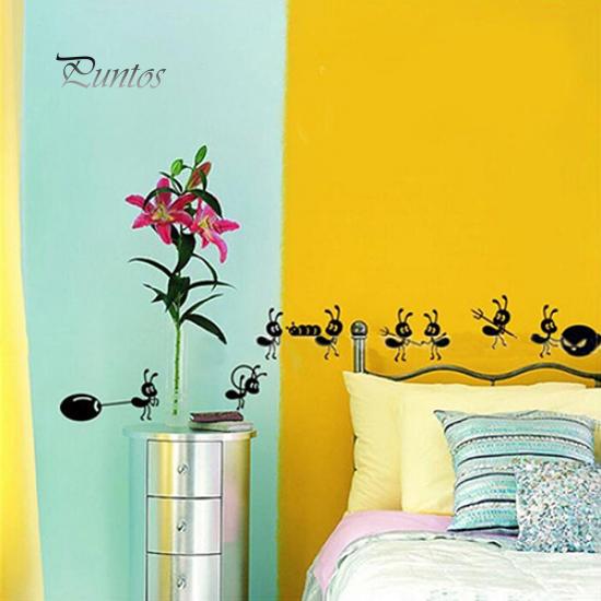 Domácí dekorace Nálepka na zeď Kreslená dekorace mravence Nálepky na sklo Dekor do zrcadla