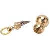 Multifunctional Brass Mini Knife Gourd Shaped Small Knife Keychain Pendant for Package Opening Traveling