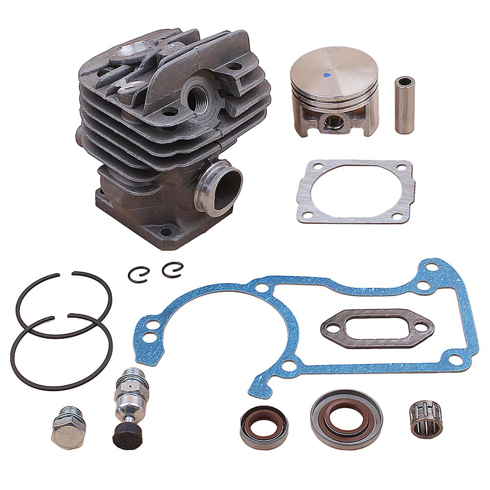 For Chainsaw Replacement As Shown Plated Cylinder Kit Replacement Cylinder Complete Accessory Set For MS260 Chainsaw