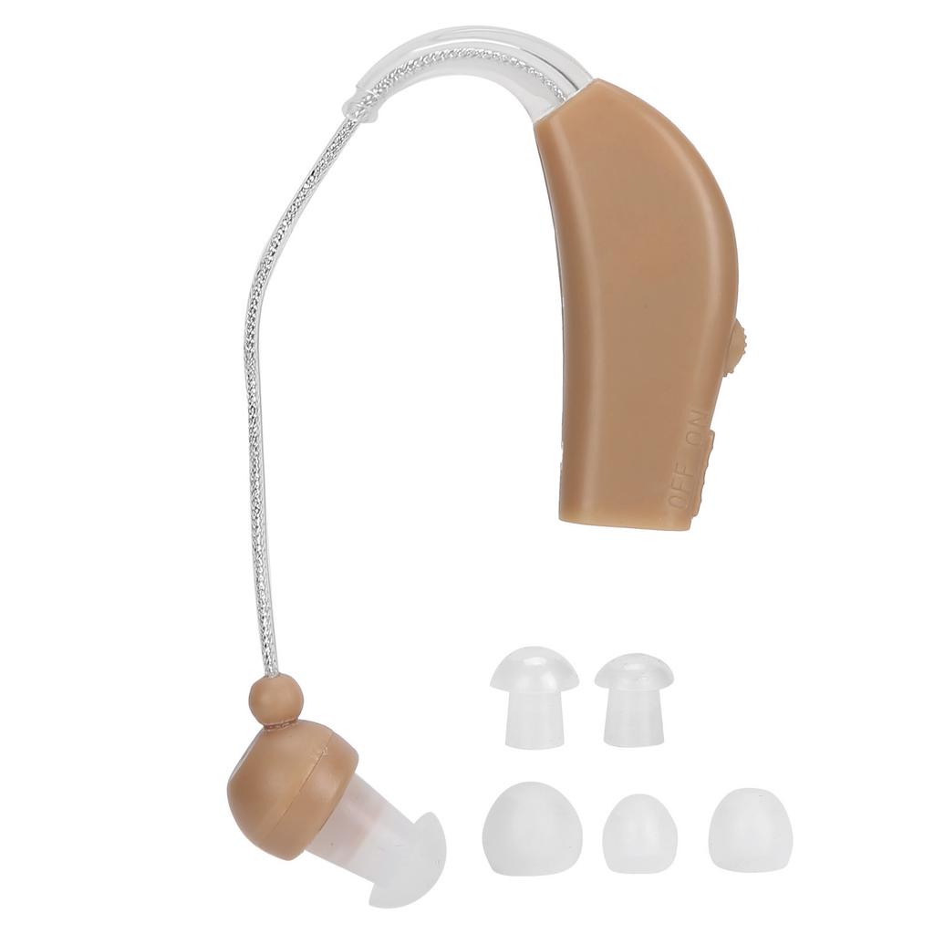 Lightweight Hearing Aid Low Distortion Behind Ear Voice Amplifiers Ear Care for Deaf Elderly (Prise  )