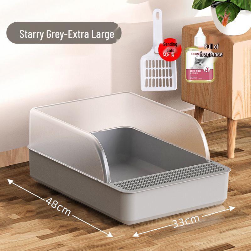 Extra Stor Halvstängd Lukttät Kattlåda Set