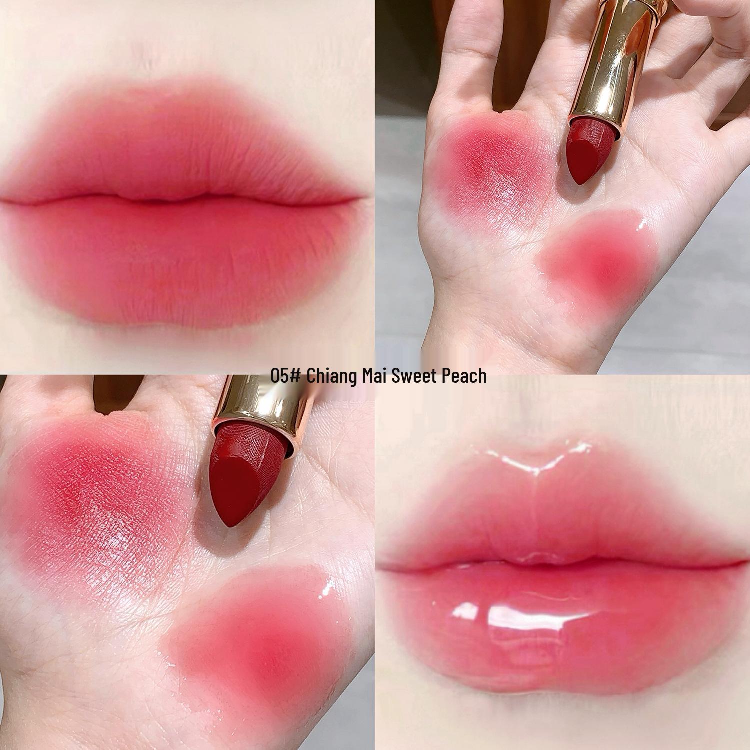 

SHAQINUO Dual-Tone Matte Lipstick & Transparent Lip Oil Set