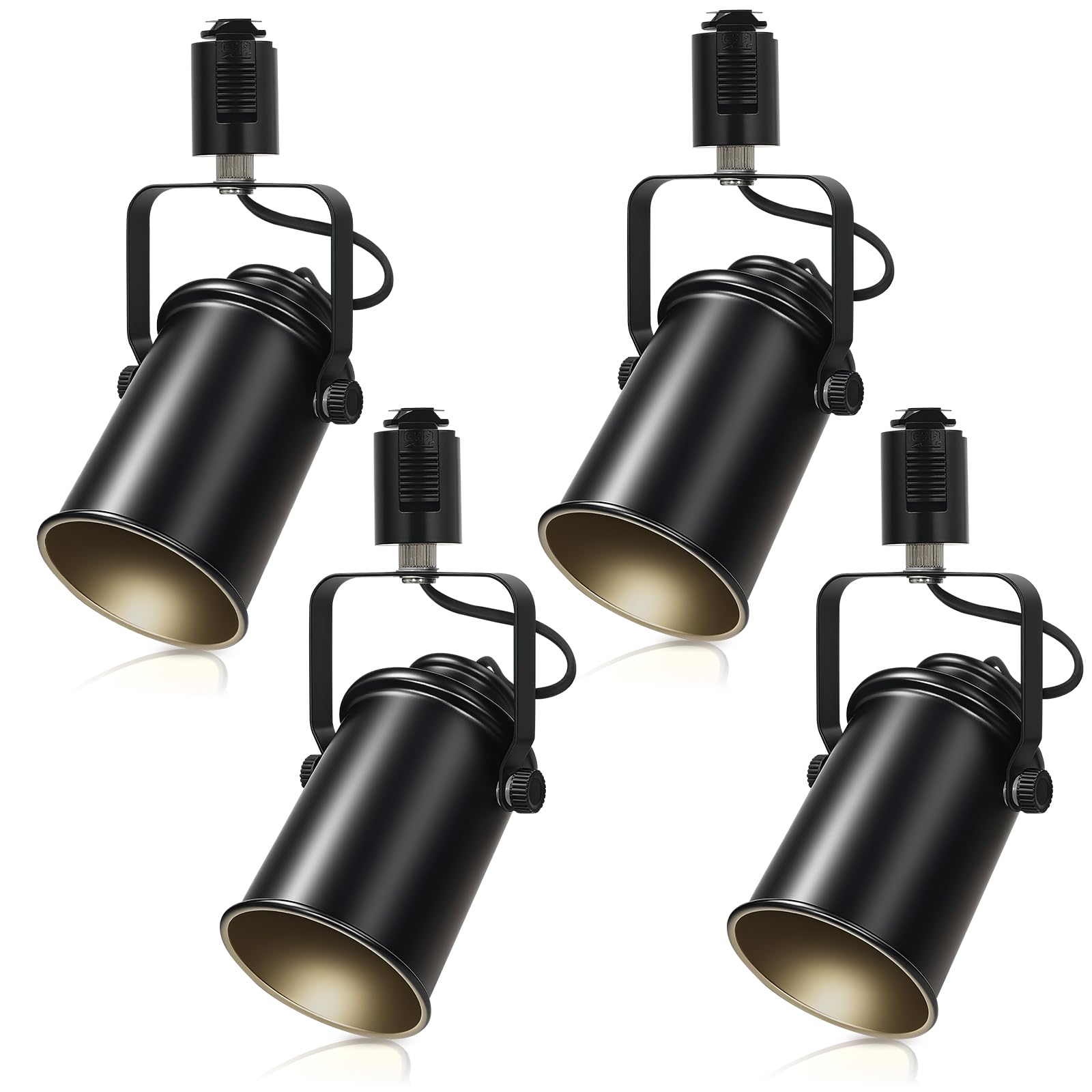 

Трековый светильник Aiwode, Прожектор на шинопроводе, Цоколь E26, Регулируемый угол, Фиксирующий механизм для предотвращения падения, Легкая установка, Роскошный японский