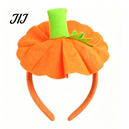Kids Pumpkin Headbands Halloween 3D Headband for Kids, Dress-Up Hair Hoop Childrens Headwear Band, Accessory Thanksgiving Festival Cosplay Costume