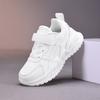 Little White Shoes Children's Sports Shoes 2025 Spring and Autumn New Campus Running Shoes Leather Surface Non-slip Soft Sole Casual Shoes Tide