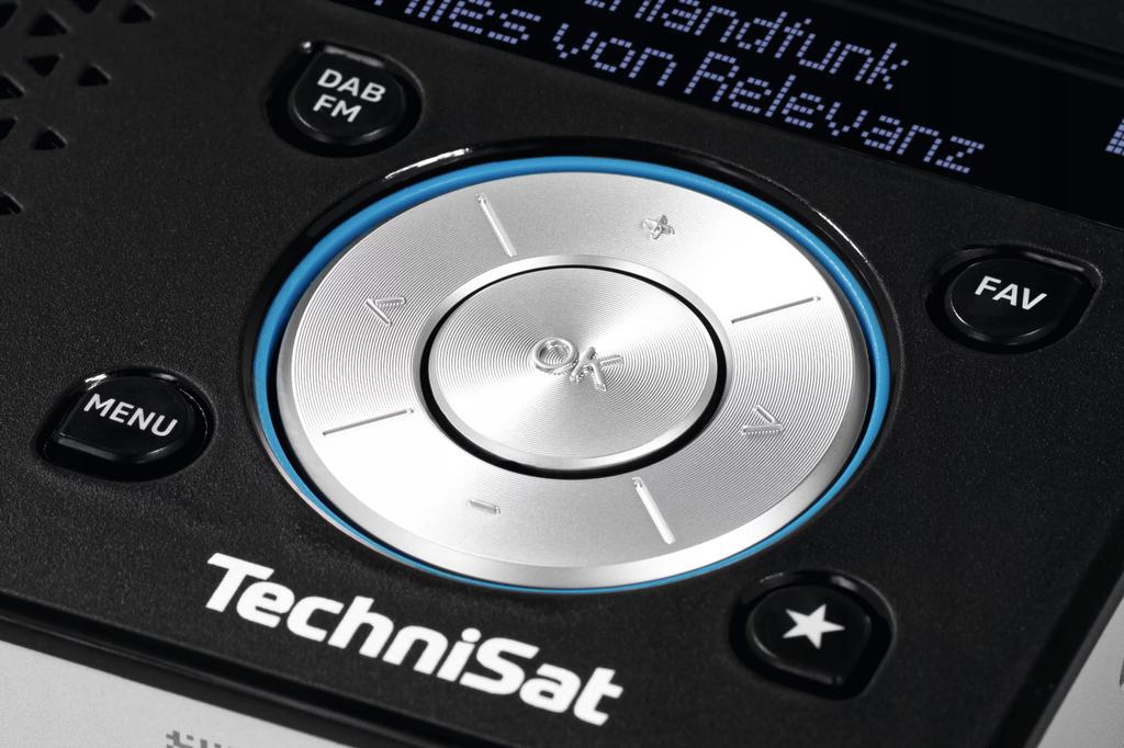TechniSat DIGITRADIO 1 DAB+ FM Portable Radio Rechargeable Black and Silver