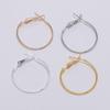 10pcs 20-50mm Circle Round Hoop Earrings Hooks Earring Findings For DIY Jewelry Making Accessories Supplies