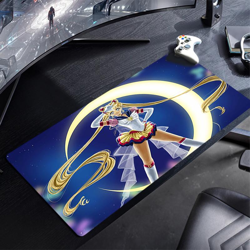 Mouse Pad Sailor Moon Xxl Computer Speed Type Carpet Mat For Esports Players Laptop Keyboard Mousepad Office Desk Mat