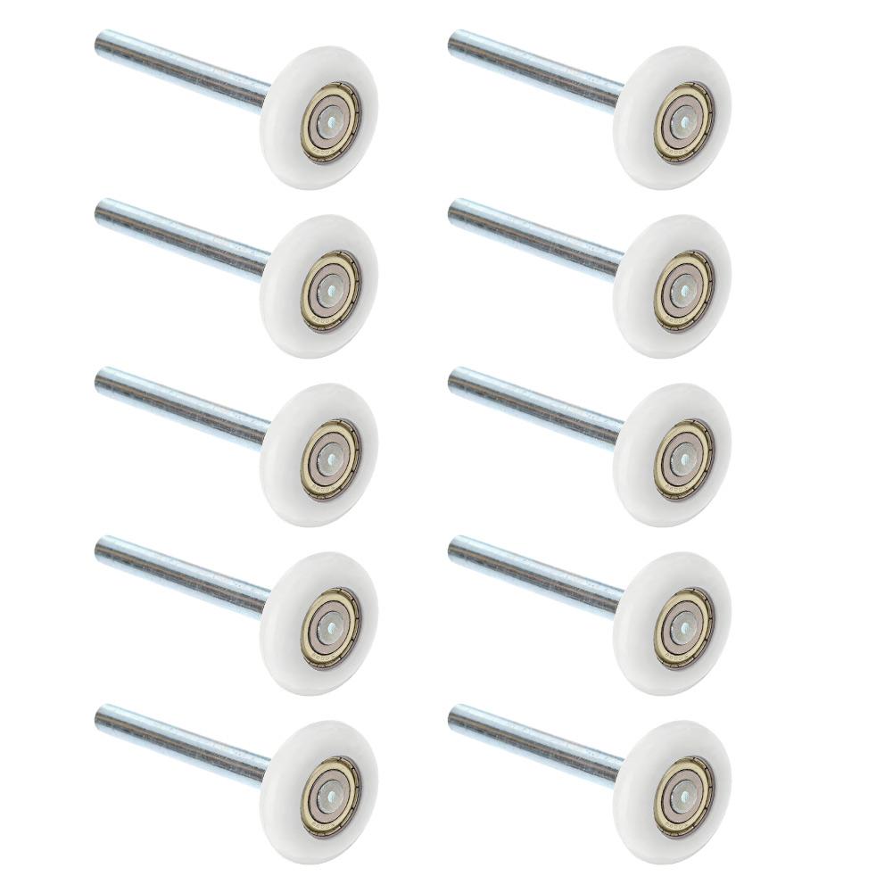 10pcs 6200ZZ Garage Door Bearing Rollers Nylon Garage Door Rollers Ball Bearings Noise Reduction Easy Installation