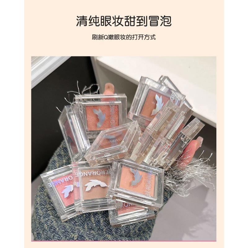 Single Color Eyeshadow Matte Shimmer Fine Texture Affordable Eye Makeup For Women