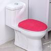 Solid Color Toilet Seat Cover Thickened WC Cover Easy Install Toilet Lid Cover  Bathroom Decorative