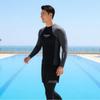 Men's Gray Long-sleeved Swimsuit Suit Set Boys Sunscreen Surfing Adult Anti-embarrassment Swimming Pants