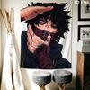My Hero Academia Wall Tapestry Aesthetic Wall Hanging Printed Fabric Blanket Decorative Tapestries for Bedroom Living Room Home Decor