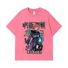 275 GSM Washed T-shirts 100% Cotton Jujutsu Kaisen V37 Nobara Print Unisex Heavy Cotton T Shirt