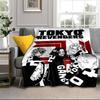 Tokyo Anime Blanket Flannel Blanket for Bed, Sofa, Camping, Hiking, Picnic Essentials, Gift for Family Fan Gifts