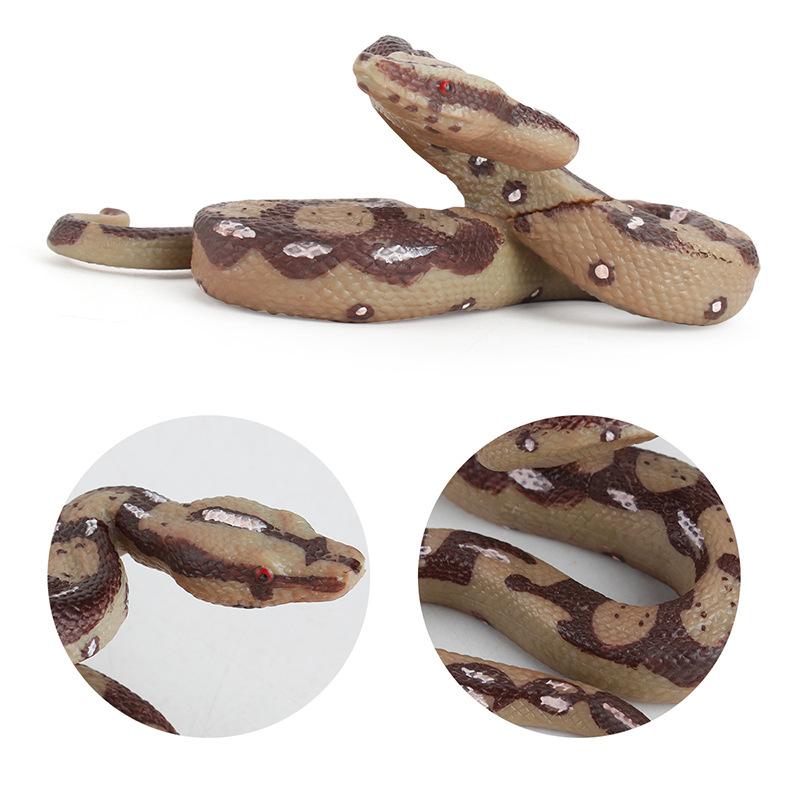 Intricate Large Python Snake Decorative Model In Pvc Ideal For Imaginative Play