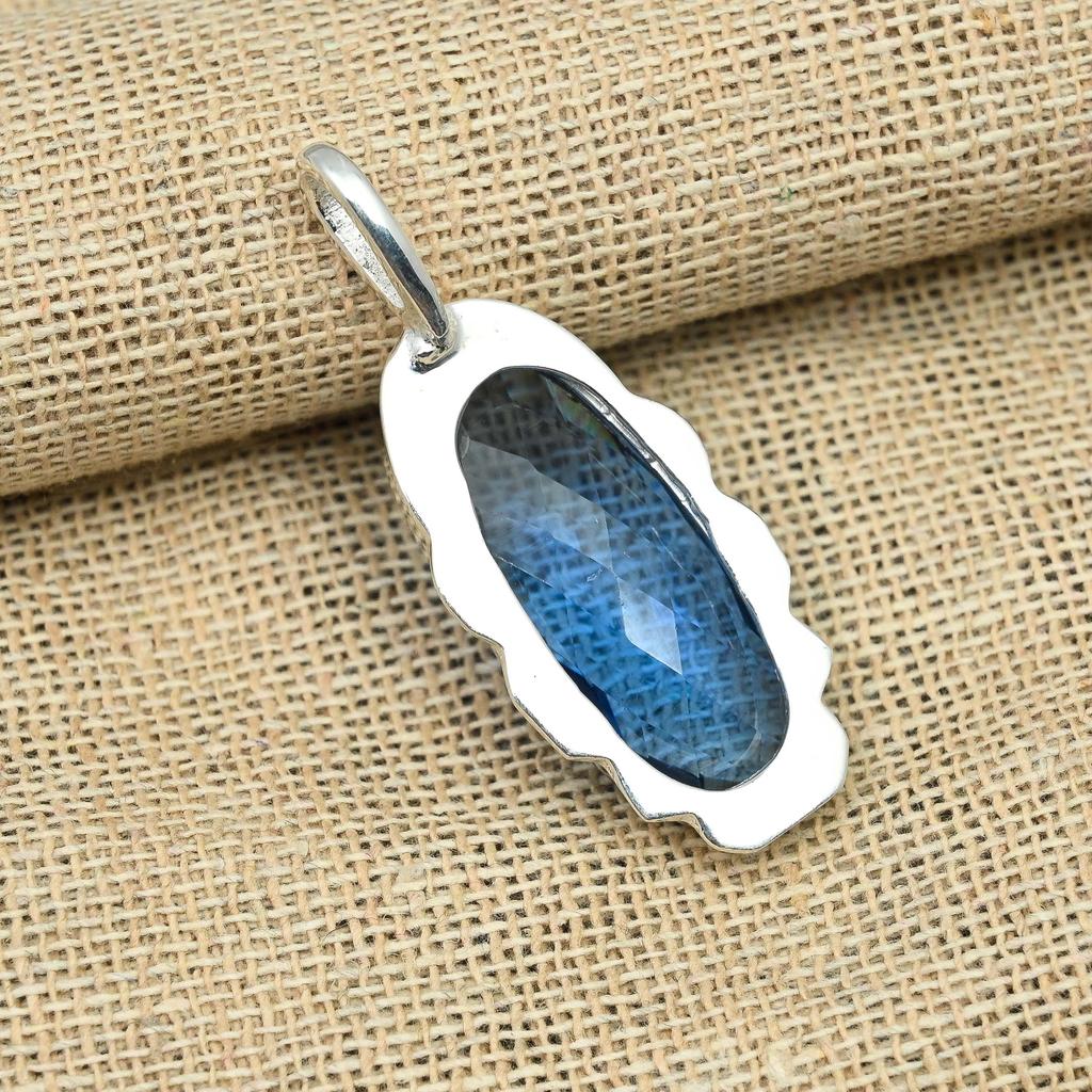 Tanzanite Gemstone 925 Sterling Silver Jewelry Handmade Pendant For Women
