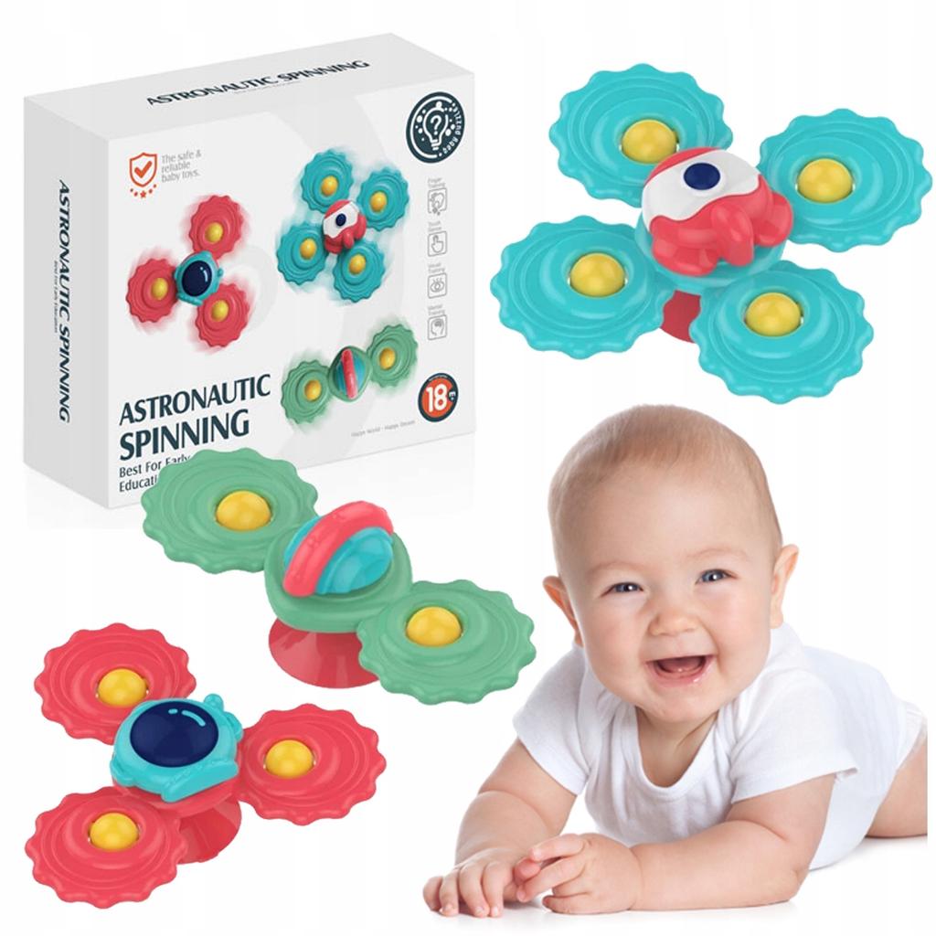 [PACK][1] Set of 3 Spinner Teethers with Suction Cups U974