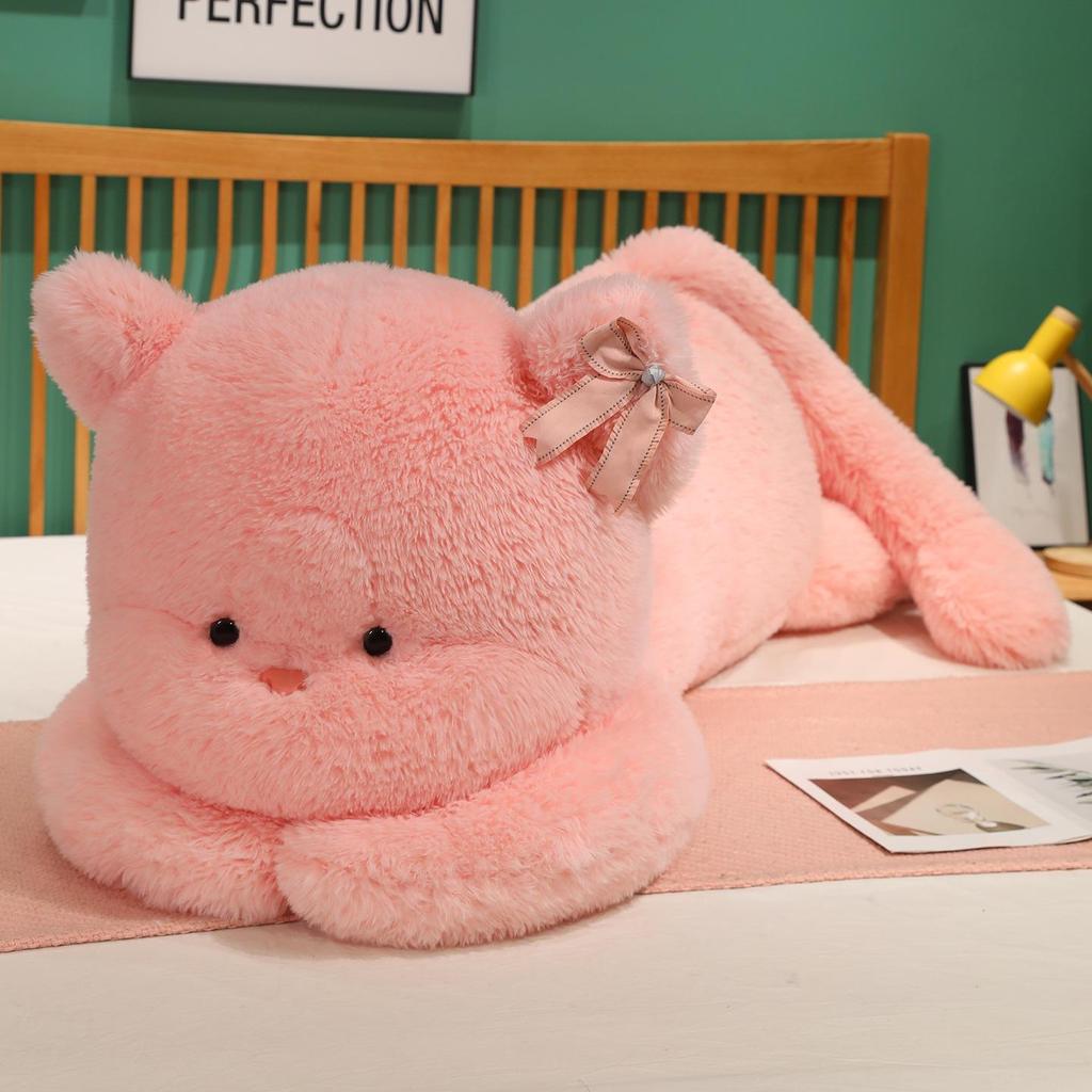 Süßes Kätzchen & Panda Plüsch Kuschelkissen - Begleiter Geschenk für Kinder