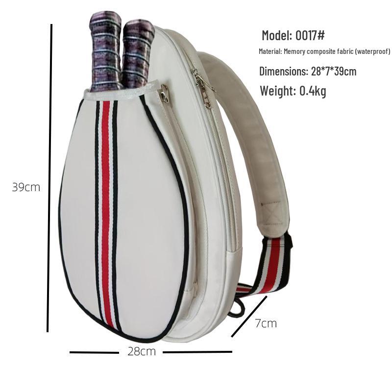 Lightweight Single Shoulder Racket Bag for Badminton, Tennis, Table Tennis, and Pickleball