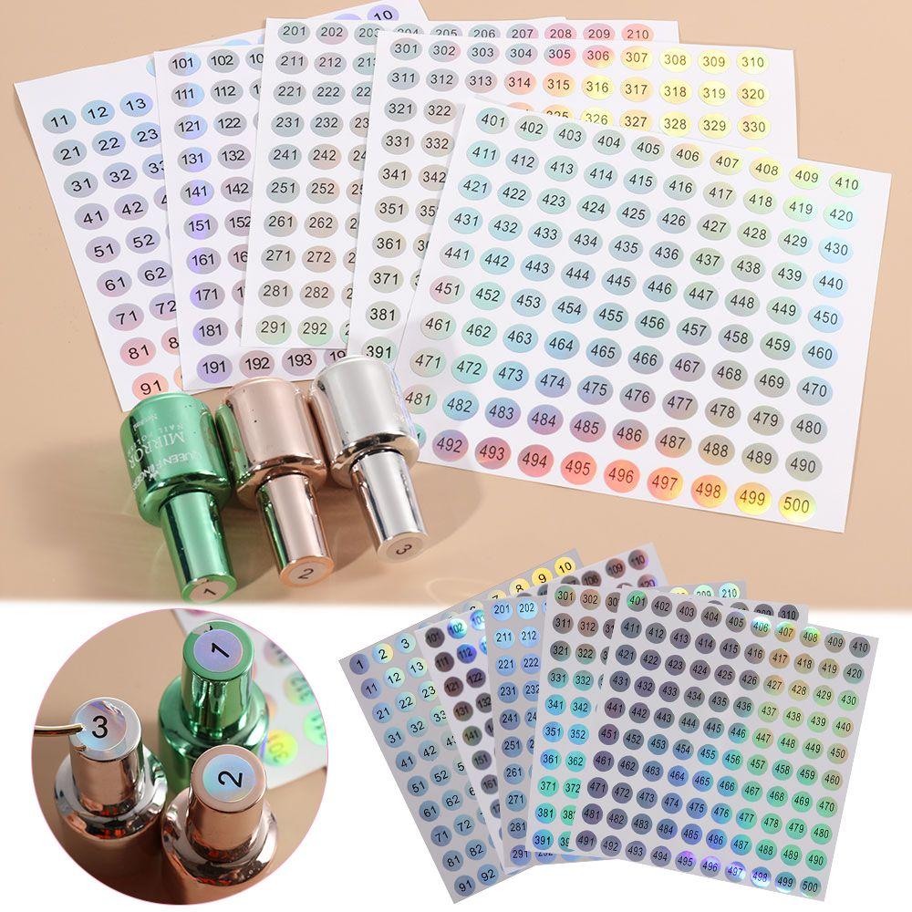 Craft Classification Sticky Package Label Diamond Paint Storage Self Adhesive Tags Digital Label Number Stickers Waterproof